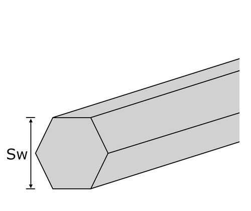 Messing-Sechskant CW614N (Ms58) 21 mm gezogen R430 EN12164 EZL 3 m